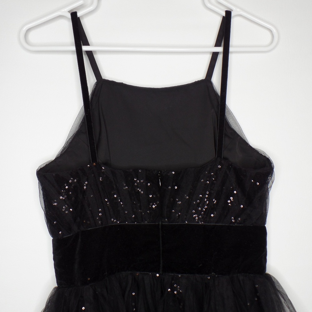 MARCHESA NOTTE Tulle Sequin Velvet Dress - Picture 8 of 8
